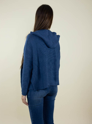 Immagine di CARDIGAN RASATO APERTO CON CAPPUCCIO