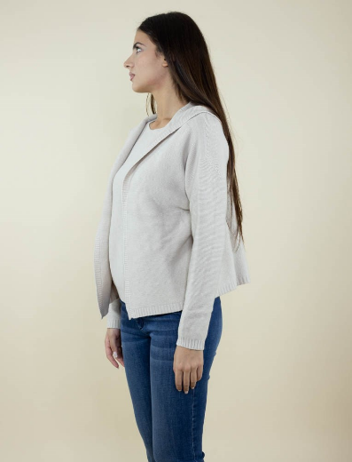 Immagine di CARDIGAN RASATO APERTO CON CAPPUCCIO