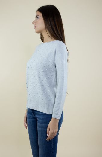 Immagine di MAGLIA GIROCOLLO CON PUNTO IN RILIEVO