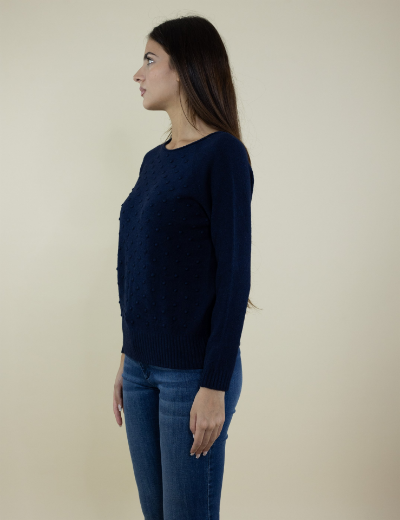 Immagine di MAGLIA GIROCOLLO CON PUNTO IN RILIEVO