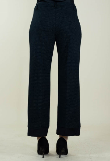 Immagine di PANTALONE MICRO POIS E RASO NEL FONDO