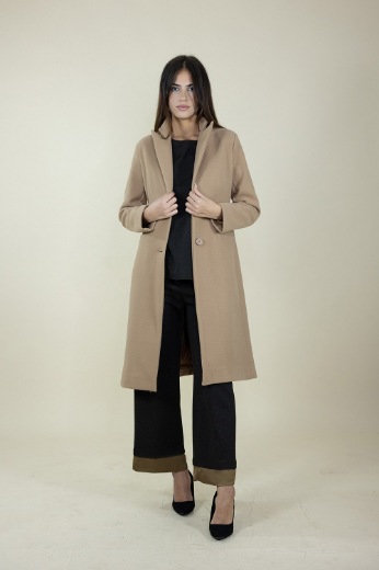 Immagine di PANTALONE MICRO POIS E RASO NEL FONDO