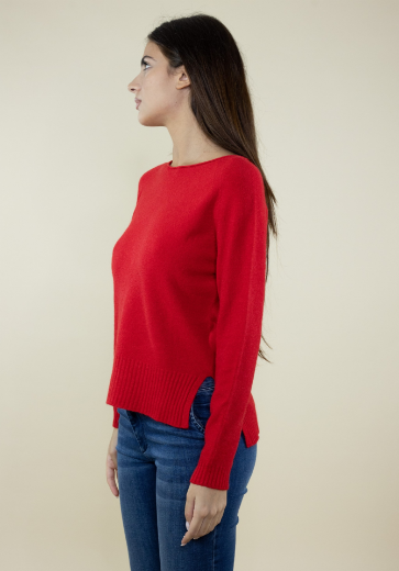 Immagine di MAGLIA GIROCOLLO CON SPACCHI E BOTTONI