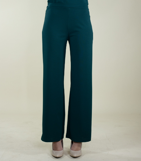 Immagine di PANTALONE PALAZZO IN SCUBA CON ELASTICO