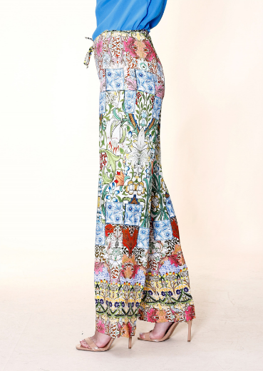 Immagine di Pantalone con coulisse fantasia liberty
