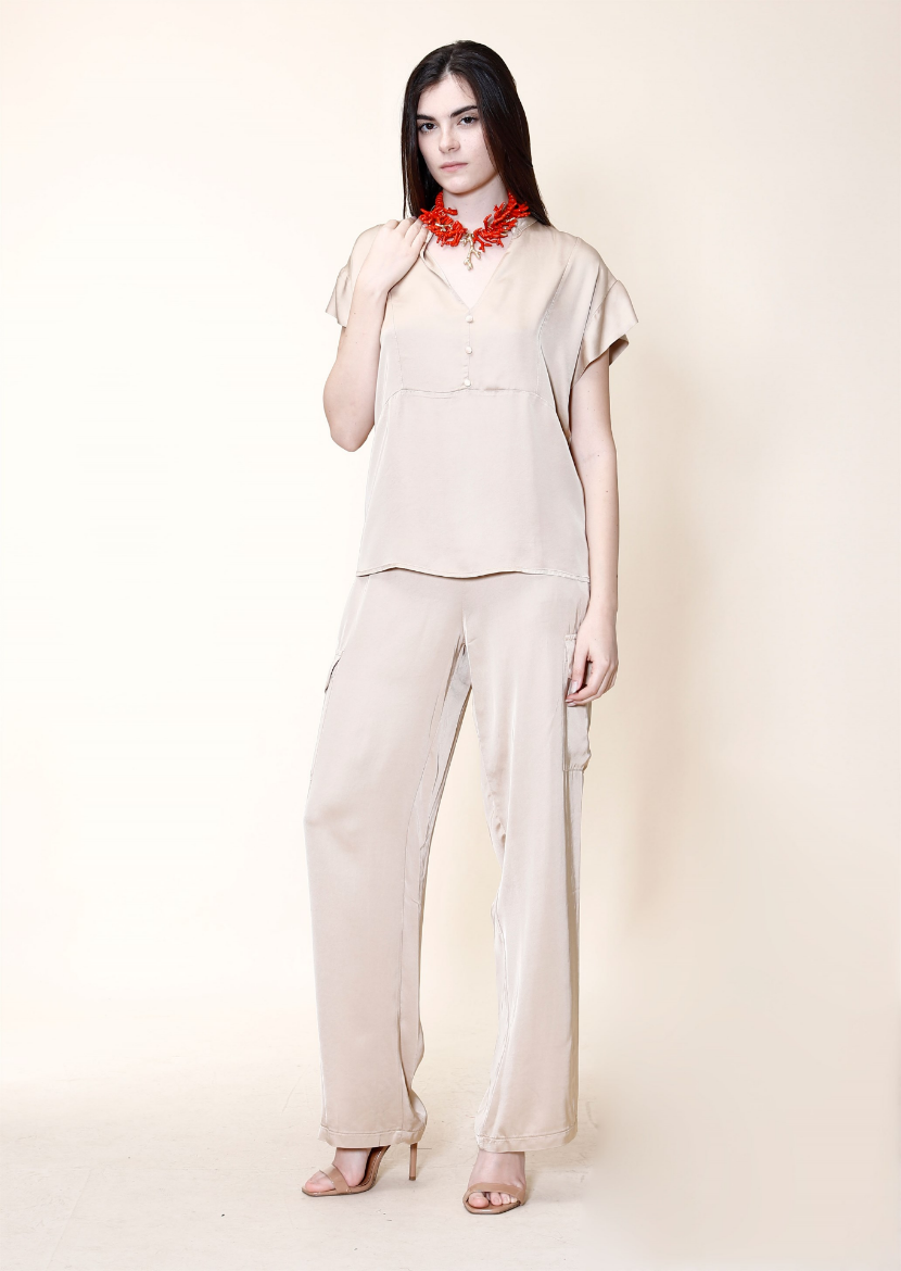 Immagine di Pantalone largo con tasche a toppa