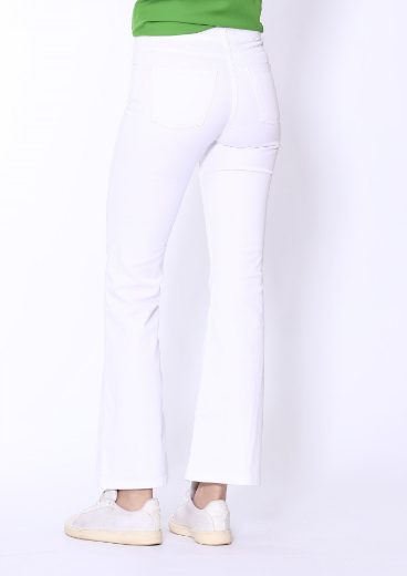 Immagine di Pantalone 5 tasche a zampa in cotone