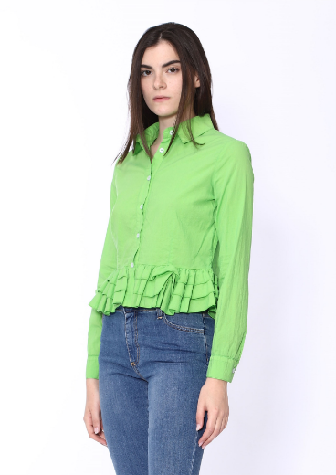 Immagine di Camicia in cotone con rouches