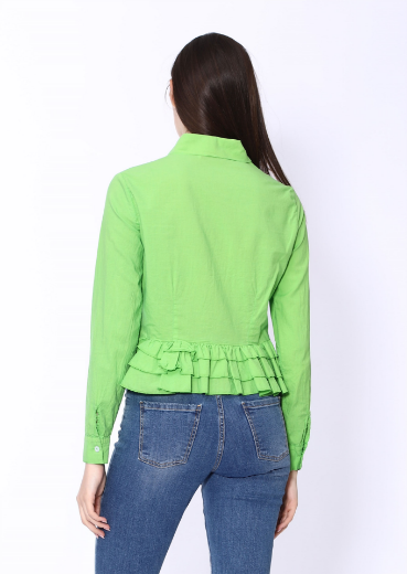 Immagine di Camicia in cotone con rouches