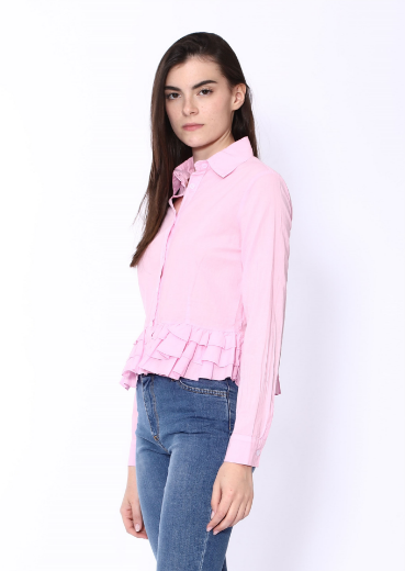 Immagine di Camicia in cotone con rouches