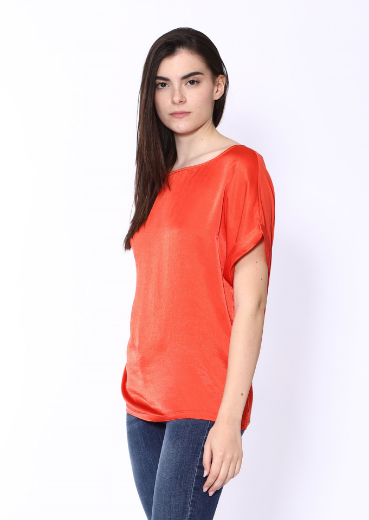 Immagine di Blusa scollo tondo con manica svolta