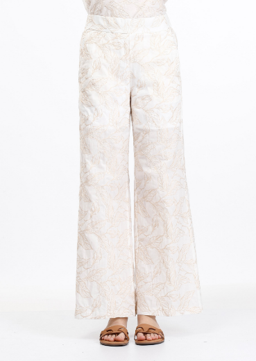 Immagine di Pantalone cotone ricamato con tasche
