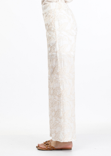 Immagine di Pantalone cotone ricamato con tasche