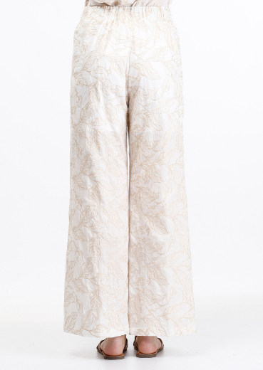 Immagine di Pantalone cotone ricamato con tasche
