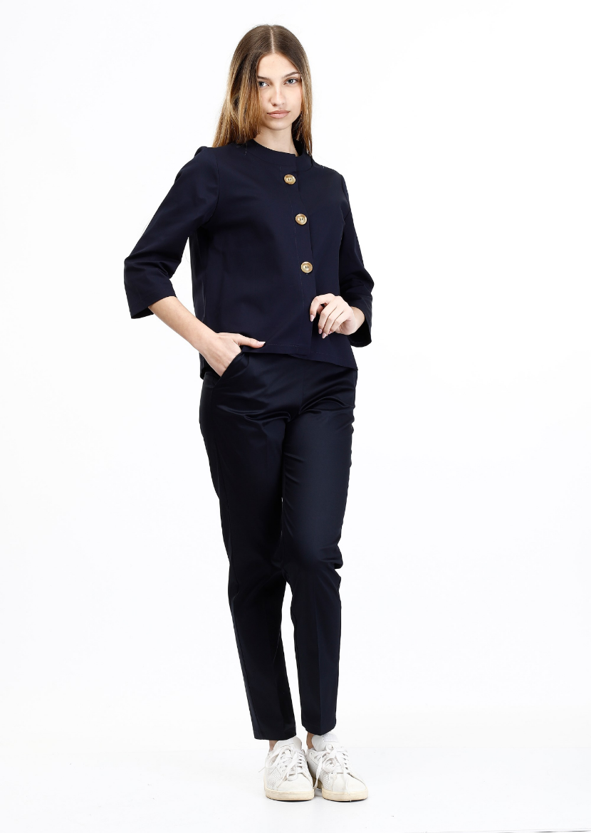 Immagine di Pantalone corto in cotone con elastico