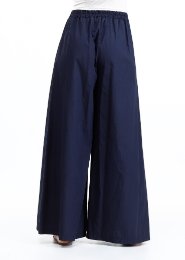 Immagine di Pantalone palazzo in cotone con tasche