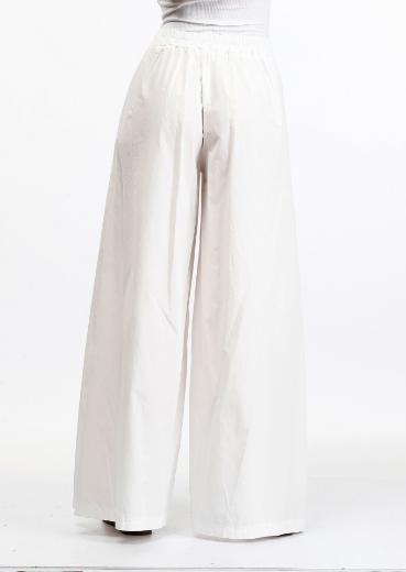 Immagine di Pantalone palazzo in cotone con tasche