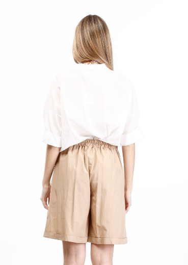 Immagine di Camicia con nodo in mussola di cotone