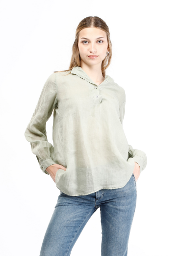 Immagine di Camicia collo coreano con bottoncini