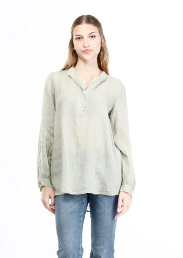 Immagine di Camicia collo coreano con bottoncini
