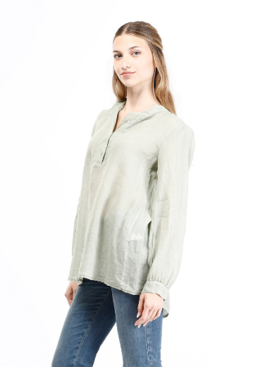 Immagine di Camicia collo coreano con bottoncini