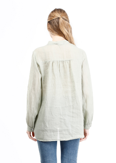Immagine di Camicia collo coreano con bottoncini
