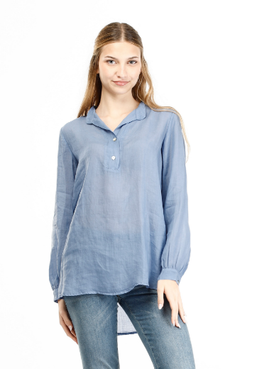 Immagine di Camicia collo coreano con bottoncini