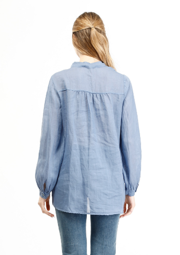 Immagine di Camicia collo coreano con bottoncini
