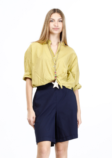 Immagine di Camicia con nodo in mussola di cotone
