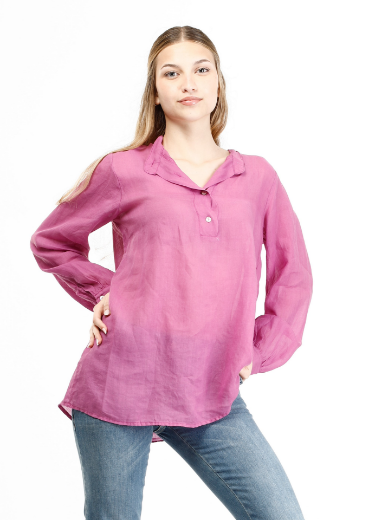 Immagine di Camicia collo coreano con bottoncini
