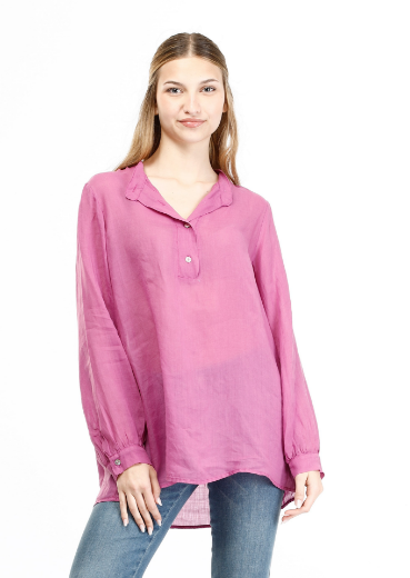 Immagine di Camicia collo coreano con bottoncini