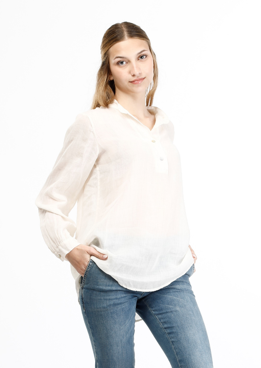 Immagine di Camicia collo coreano con bottoncini