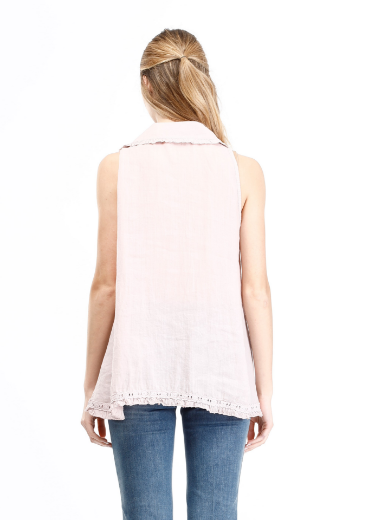 Immagine di Camicia smanicata con pizzo nel bordo