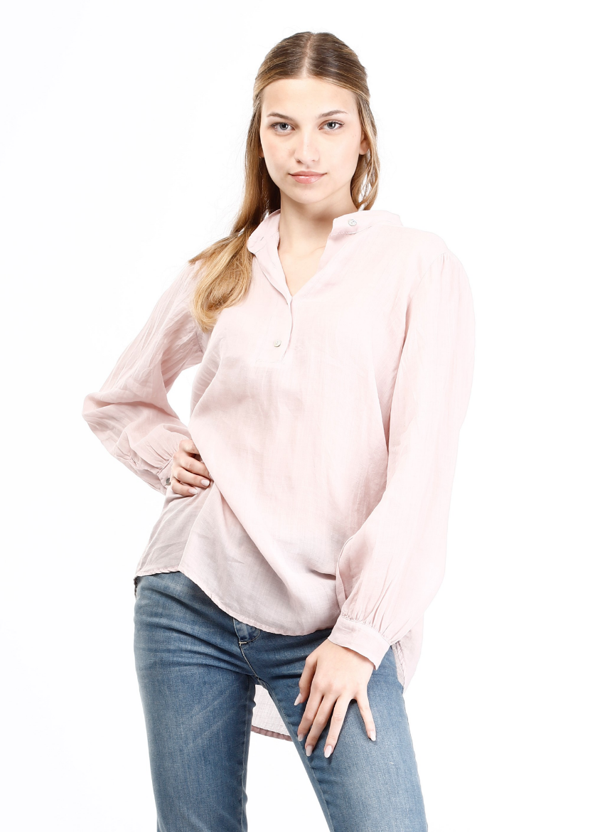 Immagine di Camicia collo coreano con bottoncini