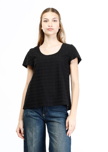 Immagine di Blusa slim con tessuto tramato