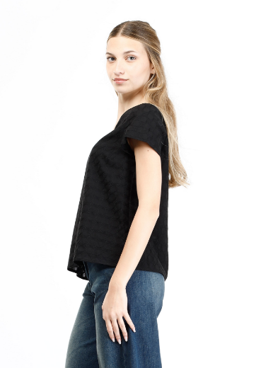 Immagine di Blusa slim con tessuto tramato