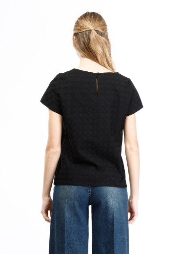 Immagine di Blusa slim con tessuto tramato
