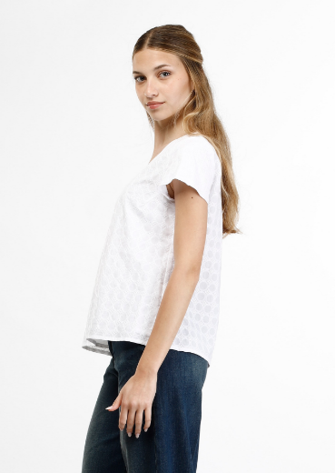 Immagine di Blusa slim con tessuto tramato