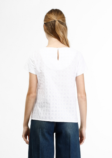 Immagine di Blusa slim con tessuto tramato