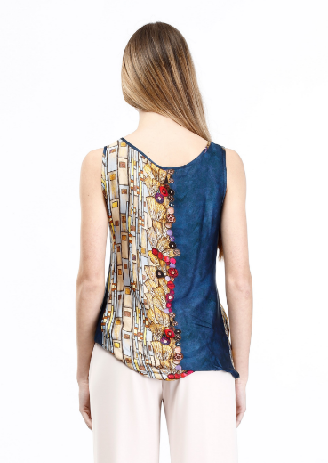 Immagine di Top fantasia liberty con nodo laterale
