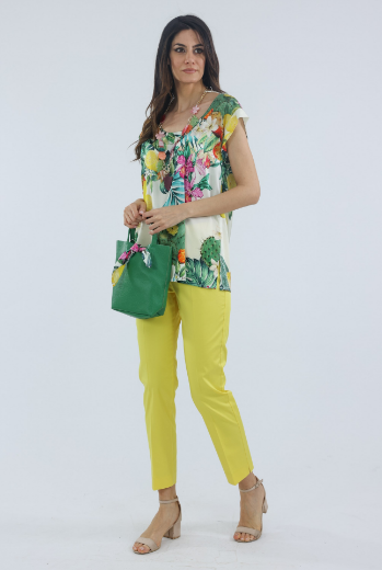 Immagine di Pantalone corto in cotone con elastico