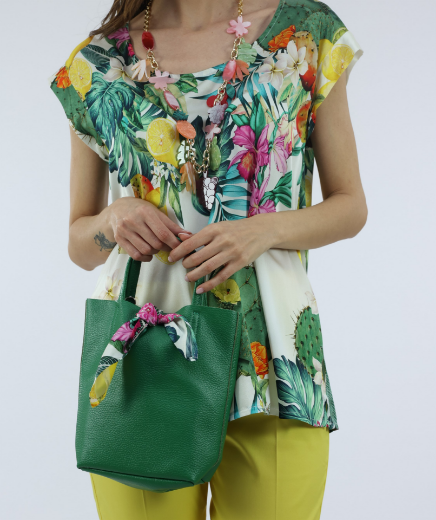 Immagine di Pantalone corto in cotone con elastico