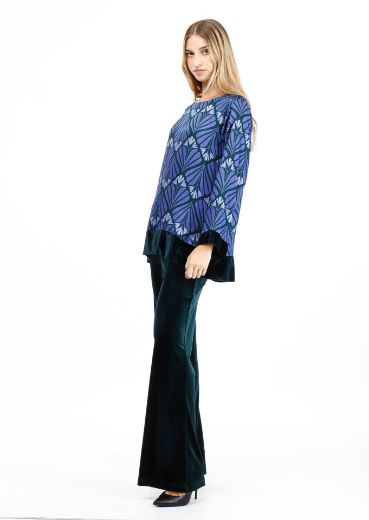 Immagine di Blusa over fantasia fiore liberty
