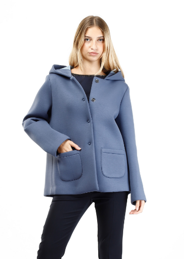 Immagine di Giaccone  corto neoprene con cappuccio