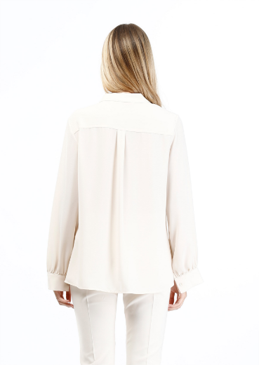 Immagine di Camicia collo coreana con rouche