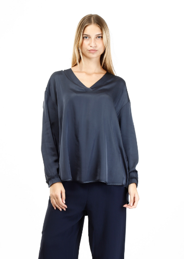 Immagine di Blusa scollo v polso con spazzolino