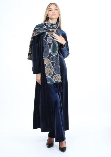 Immagine di Stola velluto stampa arabesque