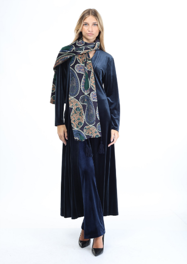 Immagine di Stola velluto stampa arabesque