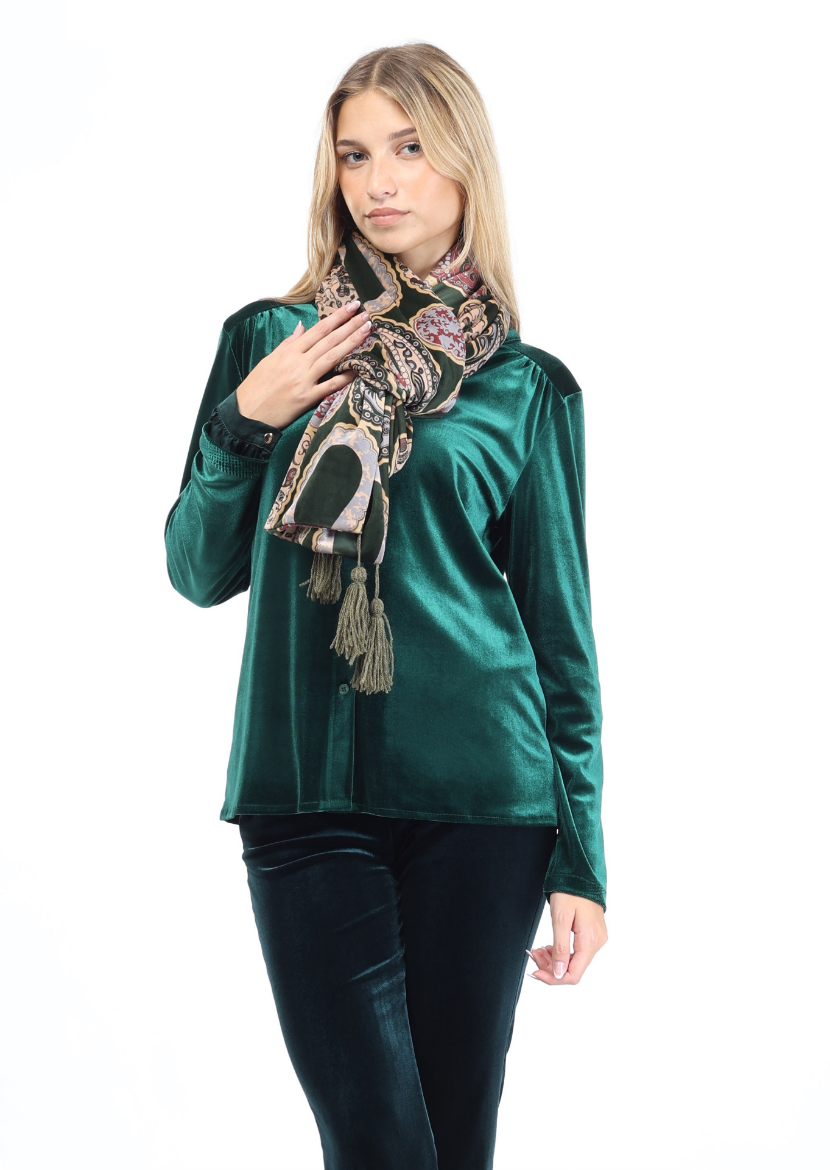 Immagine di Stola velluto stampa arabesque