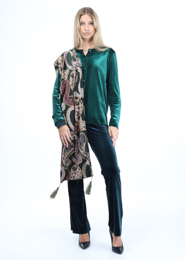 Immagine di Stola velluto stampa arabesque